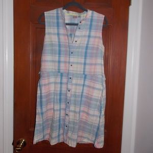 Pastel Pink and Plaid Dress